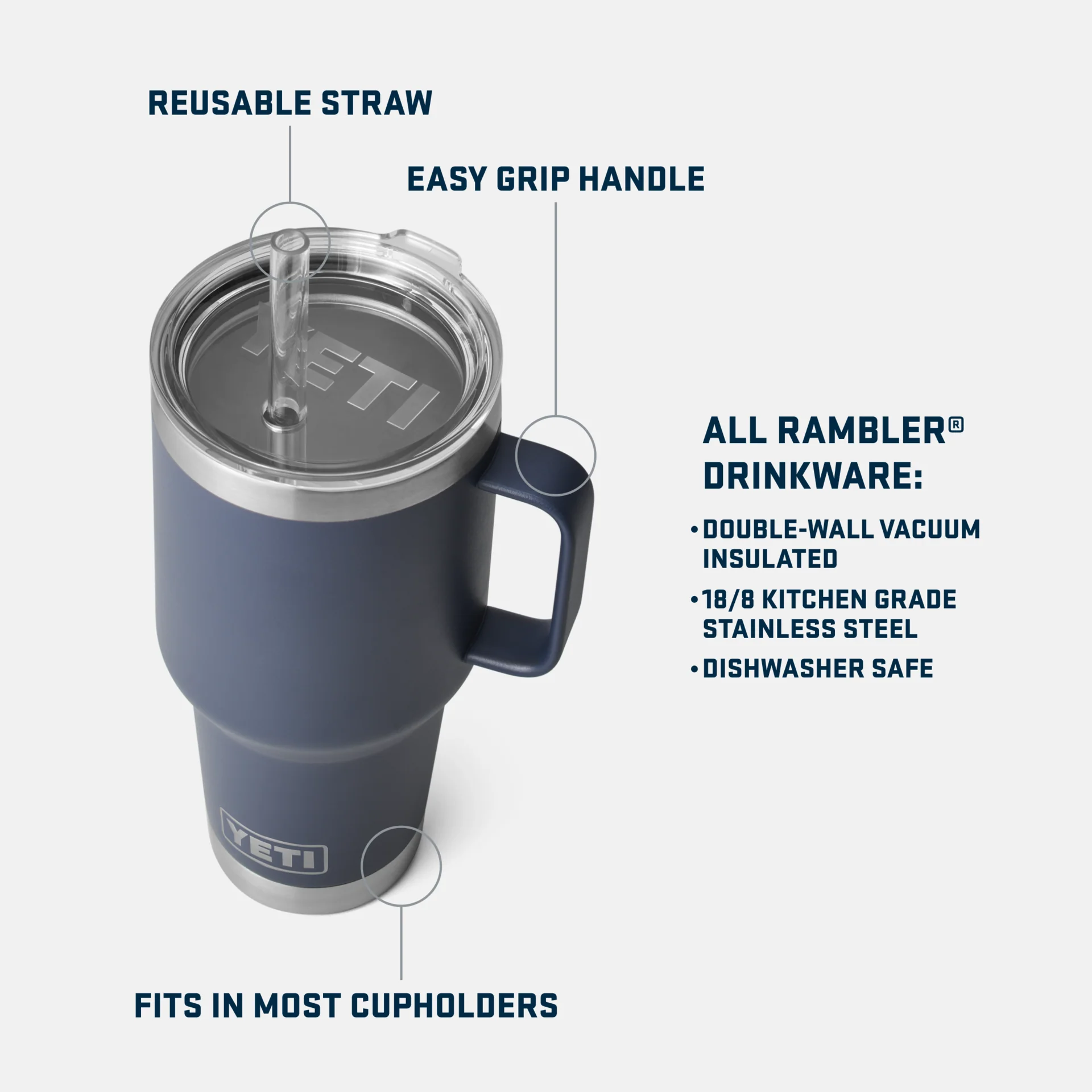 Rambler® 35 oz (1 l) Straw Mug - Image 5